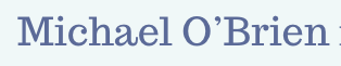 Michael O'Brien logo